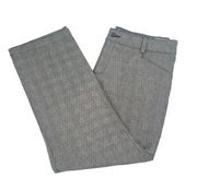 NWT  Black Gray Glen Plaid Trousers Stretch No Gap Waist Band Size 16P