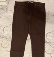 🌸 Brown skinny pants JUST USA size 33 summer bottoms