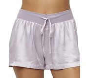 PJ Harlow Purple Satin Silky Boxer Sleep Boxies Sleep Shorts Size Small