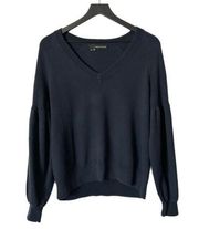 360 Cashmere Cotton Cashmere Blend V-Neck Sweater