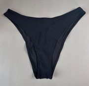 Aerie Swim Separates High Cut Super Cheeky Black Size Medium