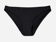 Everlane The Bikini Bottom in Low-Rise in Black S NWT