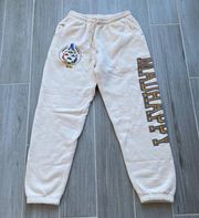 NEW MADHAPPY ASPEN 2020 EXCLUSIVE CREAM SWEATPANTS - SZ MEDIUM