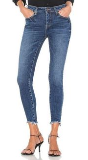 Audrey Mid Rise Skinny Cropped Jeans Pants Ladies 24