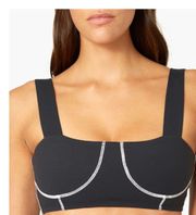 WeWoreWhay Corset Top Brushed Poly Sports Bra