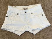 White Denim Shorts