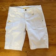 Lole‎ White Bermuda Shorts Sz 8