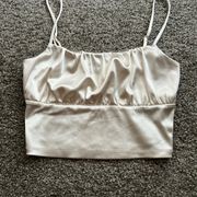 Satin H&M Crop Top