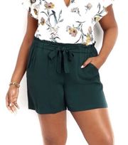 Maurices Green Paper bag Shorts 