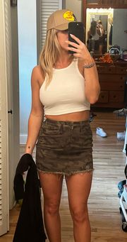 Camo Mini Skirt