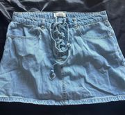 Denim Jeans Mini Skirt