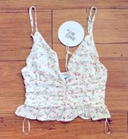 NWT Eilish Floral Crop Top 0