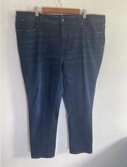 Talbots Jeans Plus Size 22W Blue Simply Flattering Five Pocket Skinny EUC!