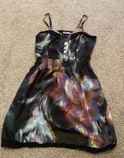 Black And Watercolor Dress