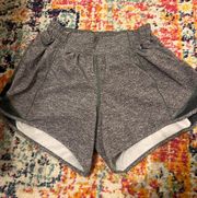 Lululemon Gray Hotty Hot 4” Shorts