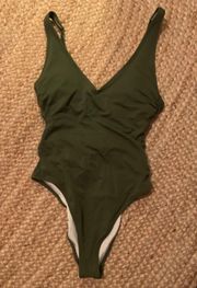 Green One-Piece Swimsuit