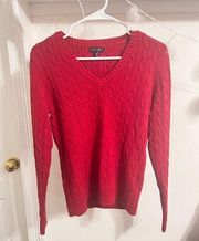 WILL NOT TAKE LESS NWOT Tommy Hilfiger Red cable knit sweater