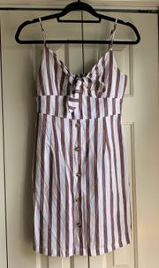 Women’s Striped Linen Dress