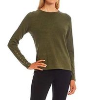 J. McLaughlin Green Jamey Long Sleeve Sweater Size L