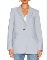 1 STATE Blazer 12 Womens Jacket Baby Blue