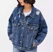 Levi’s NWT  90’s distressed trucker jacket small