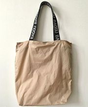 RARE - BAGGU Nylon Ripstop Tote with Discontinued Black and White Strap