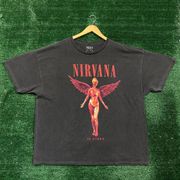 Nirvana In Utero Fairy Grunge Band T-Shirt Size 2XL