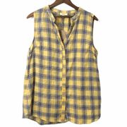 Kori NWT Plaid Sleeveless Blouse