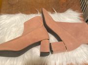 Gorgeous lt tan suede booties by Zcole Haan