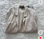 Beige Linen Blazer