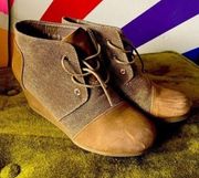 Pierre Dumas Brown Leather Booties Size 8 EUC! 019