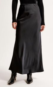 Elevated Satin Column Maxi Skirt