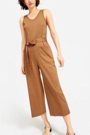 💛 Everlane Luxe Cotton Jumpsuit in Chestnut