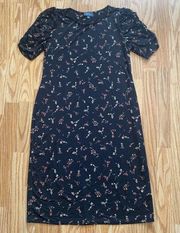 MODCLOTH THE PLEASURE IS DINE FLORAL MIDI DRESS XL