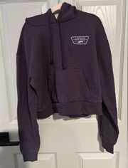 vans cropped hoodie, so comfy, deeper purple