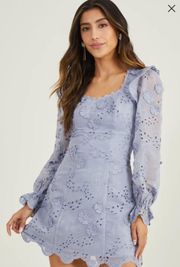 Altard State Dusty Blue Floral Dress