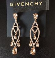 New with tags  Givenchy Amberina Chandelier Earrings