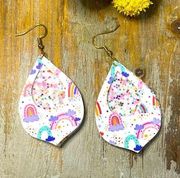 JEWELED ART Handcrafted | Happy Rainbows Lantern Earrings | Rainbow Collection🌈