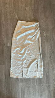 Satin Midi Skirt