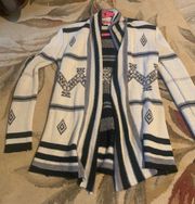 BB Dakota aztec print cardigan small