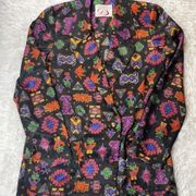 Vintage Doncaster Silky Tribal Print Blazer size