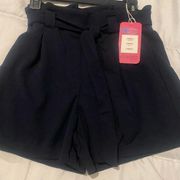 NWT Women’s Ci Sono Navy Blue SHORTS SIZE L