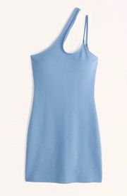 Abercrombie and Fitch Asymmetrical One-Shoulder Pont Dress