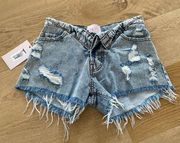 Revice Denim Over It Distressed  Shorts