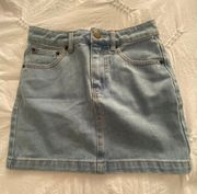 Denim Mini Skirt