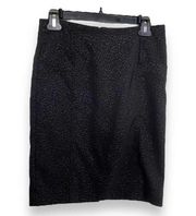 Tracy Evans Limited Womens Skirt Size 5 Black Leopard Animal Print Pencil