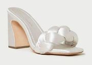 Loeffler Randall Freya Cream Braided Curve Mule Heel