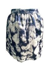 Michael Kors A Line Abstract Pleated Mini Skirt Size 8