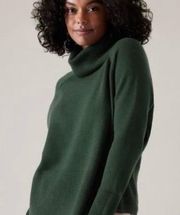 NWT Athleta Alpine Turtleneck Sweater in Dark Green