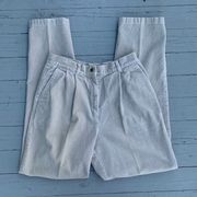 Vintage Y2K Beige Cream Corduroy LL Bean High Waisted Pants 